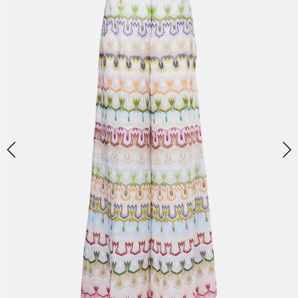 MISSONI Lace low-rise palazzo pants